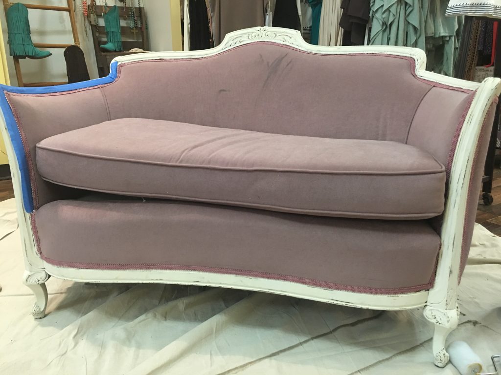 Junk Gypsy Settee Makeover by Farm Girl